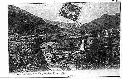 Ville de LOURDES Carte postale ancienne