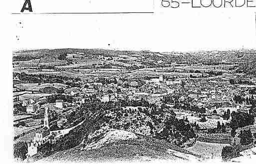 Ville de LOURDES Carte postale ancienne