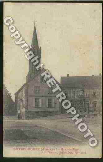 Ville de LUTZELHOUSE Carte postale ancienne