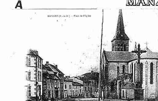 Ville de MANZAT Carte postale ancienne