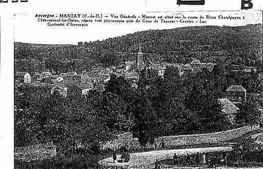 Ville de MANZAT Carte postale ancienne