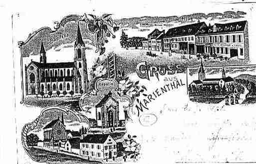 Ville de MARIENTHAL Carte postale ancienne