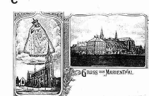 Ville de MARIENTHAL Carte postale ancienne
