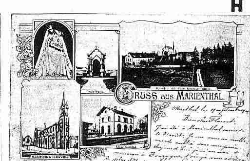 Ville de MARIENTHAL Carte postale ancienne