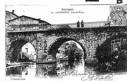 Ville de MARINGUES Carte postale ancienne