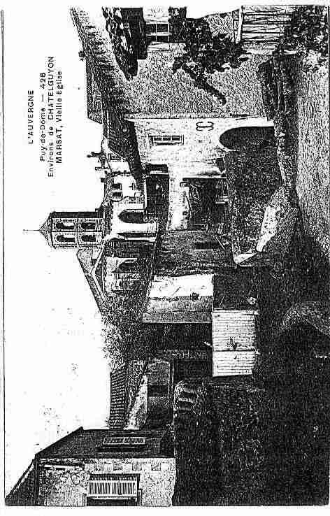 Ville de MARSAT Carte postale ancienne