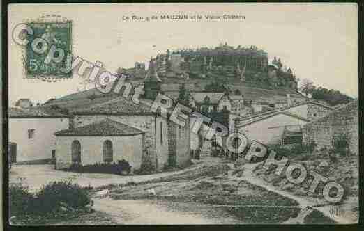 Ville de MAUZUN Carte postale ancienne