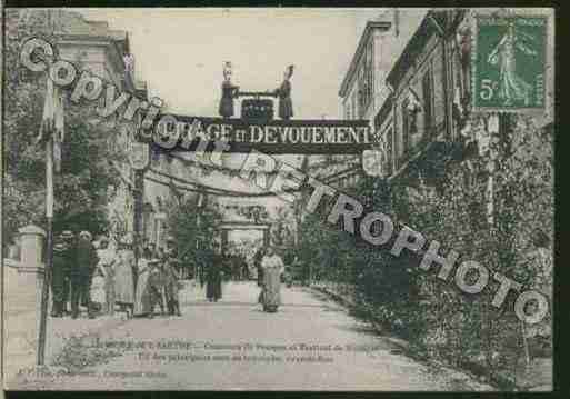 Ville de MELESURSARTHE(LE) Carte postale ancienne