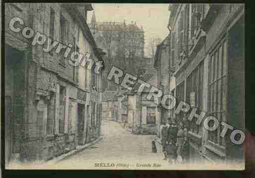 Ville de MELLO Carte postale ancienne