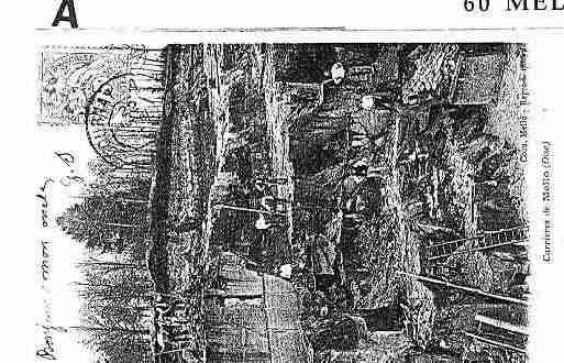 Ville de MELLO Carte postale ancienne