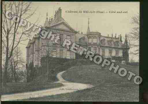 Ville de MELLO Carte postale ancienne