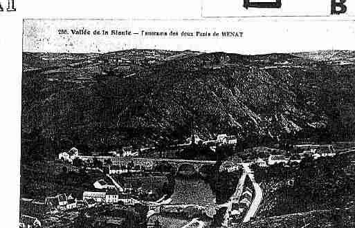 Ville de MENAT Carte postale ancienne