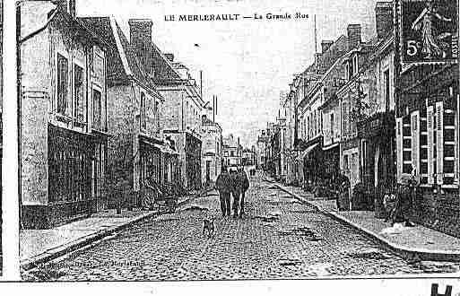 Ville de MERLERAULT(LE) Carte postale ancienne