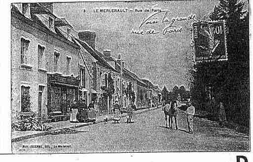 Ville de MERLERAULT(LE) Carte postale ancienne