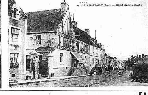 Ville de MERLERAULT(LE) Carte postale ancienne