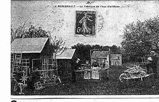 Ville de MERLERAULT(LE) Carte postale ancienne