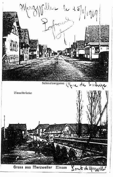 Ville de MERTZWILLER Carte postale ancienne