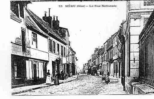 Ville de MERU Carte postale ancienne