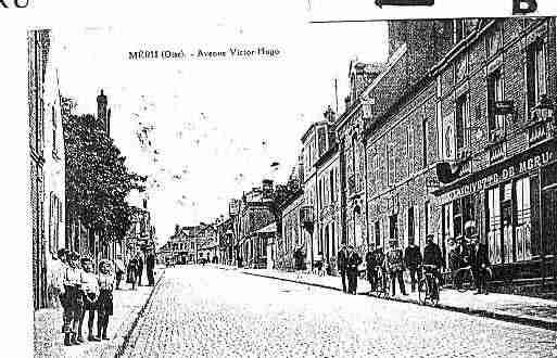 Ville de MERU Carte postale ancienne
