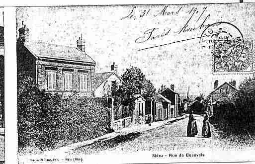 Ville de MERU Carte postale ancienne