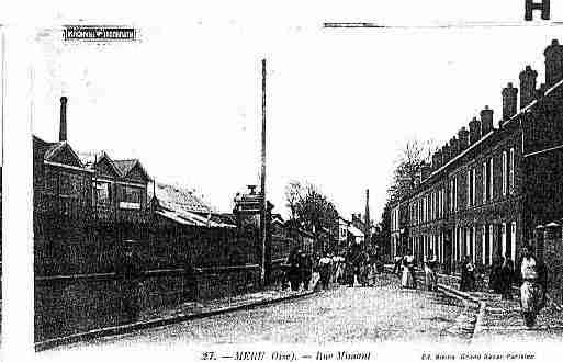 Ville de MERU Carte postale ancienne