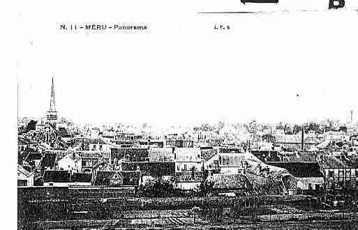Ville de MERU Carte postale ancienne