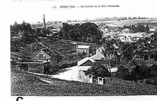 Ville de MERU Carte postale ancienne