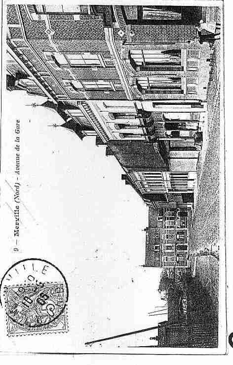 Ville de MERVILLE Carte postale ancienne