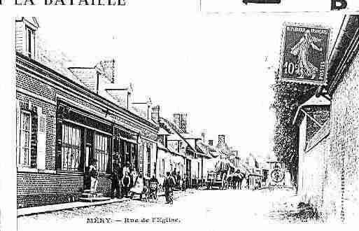 Ville de MERYLABATAILLE Carte postale ancienne