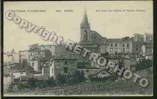 Ville de MEZEL Carte postale ancienne