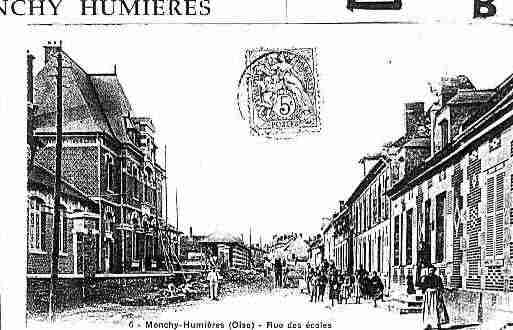 Ville de MONCHYHUMIERES Carte postale ancienne