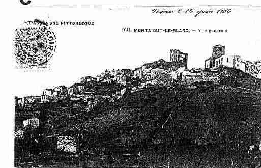 Ville de MONTAIGUTLEBLANC Carte postale ancienne