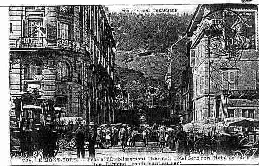 Ville de MONTDORE Carte postale ancienne