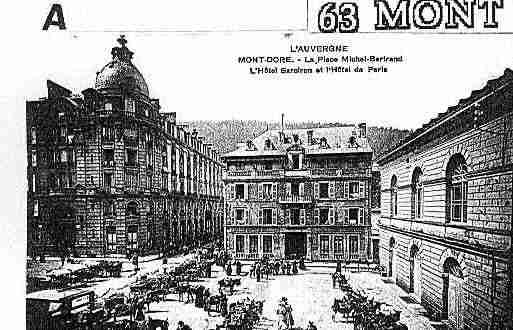 Ville de MONTDORE Carte postale ancienne