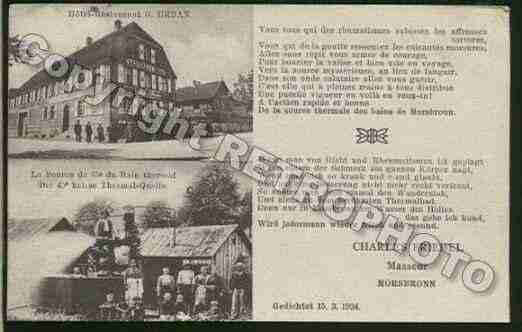 Ville de MORSBRONNLESBAINS Carte postale ancienne