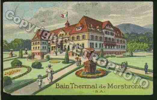 Ville de MORSBRONNLESBAINS Carte postale ancienne