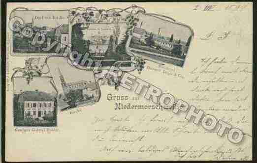 Ville de MORSCHWILLERLEBAS Carte postale ancienne