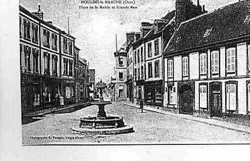 Ville de MOULINSLAMARCHE Carte postale ancienne