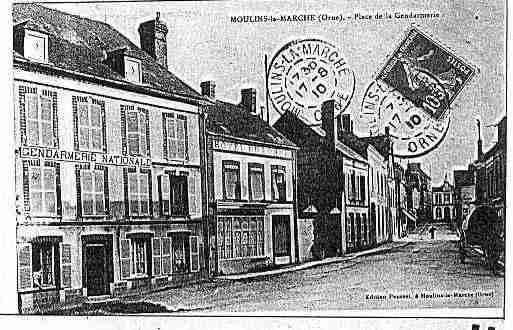 Ville de MOULINSLAMARCHE Carte postale ancienne