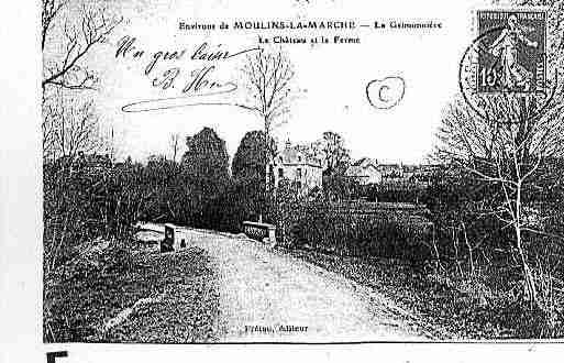 Ville de MOULINSLAMARCHE Carte postale ancienne