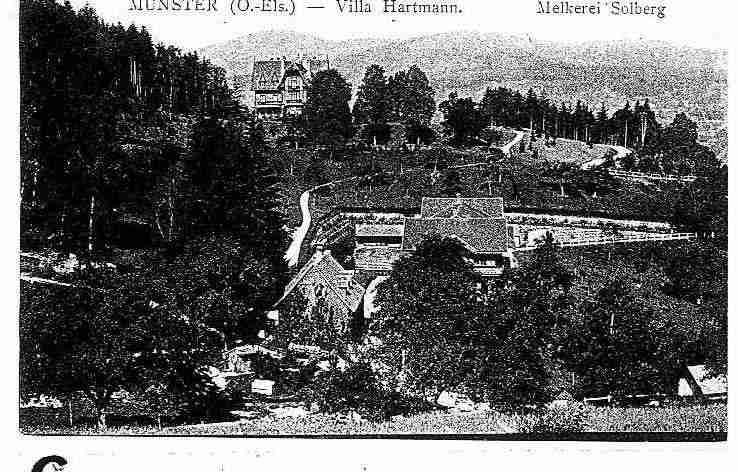 Ville de MUNTZENHEIM Carte postale ancienne