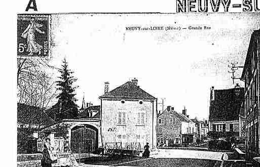 Ville de NEUVYSURLOIRE Carte postale ancienne
