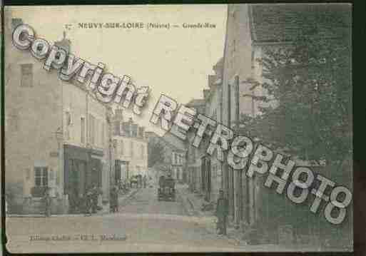 Ville de NEUVYSURLOIRE Carte postale ancienne