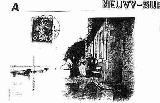 Ville de NEUVYSURLOIRE Carte postale ancienne
