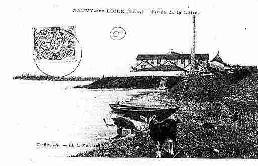 Ville de NEUVYSURLOIRE Carte postale ancienne