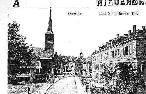 Ville de NIEDERBRONNLESBAINS Carte postale ancienne