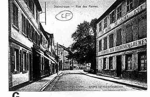 Ville de NIEDERBRONNLESBAINS Carte postale ancienne