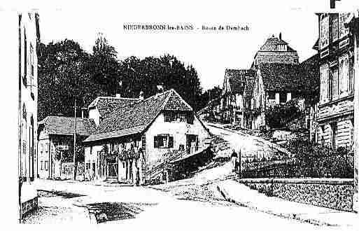 Ville de NIEDERBRONNLESBAINS Carte postale ancienne