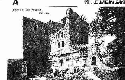 Ville de NIEDERBRONNLESBAINS Carte postale ancienne