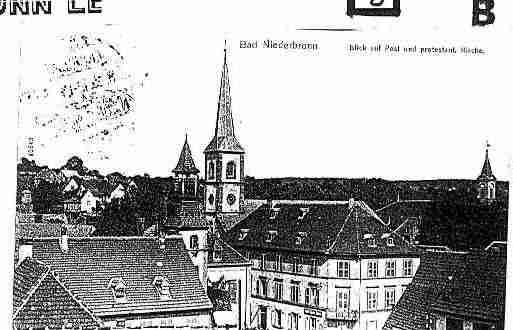 Ville de NIEDERBRONNLESBAINS Carte postale ancienne